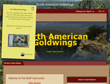 Tablet Screenshot of northamericangoldwings.com